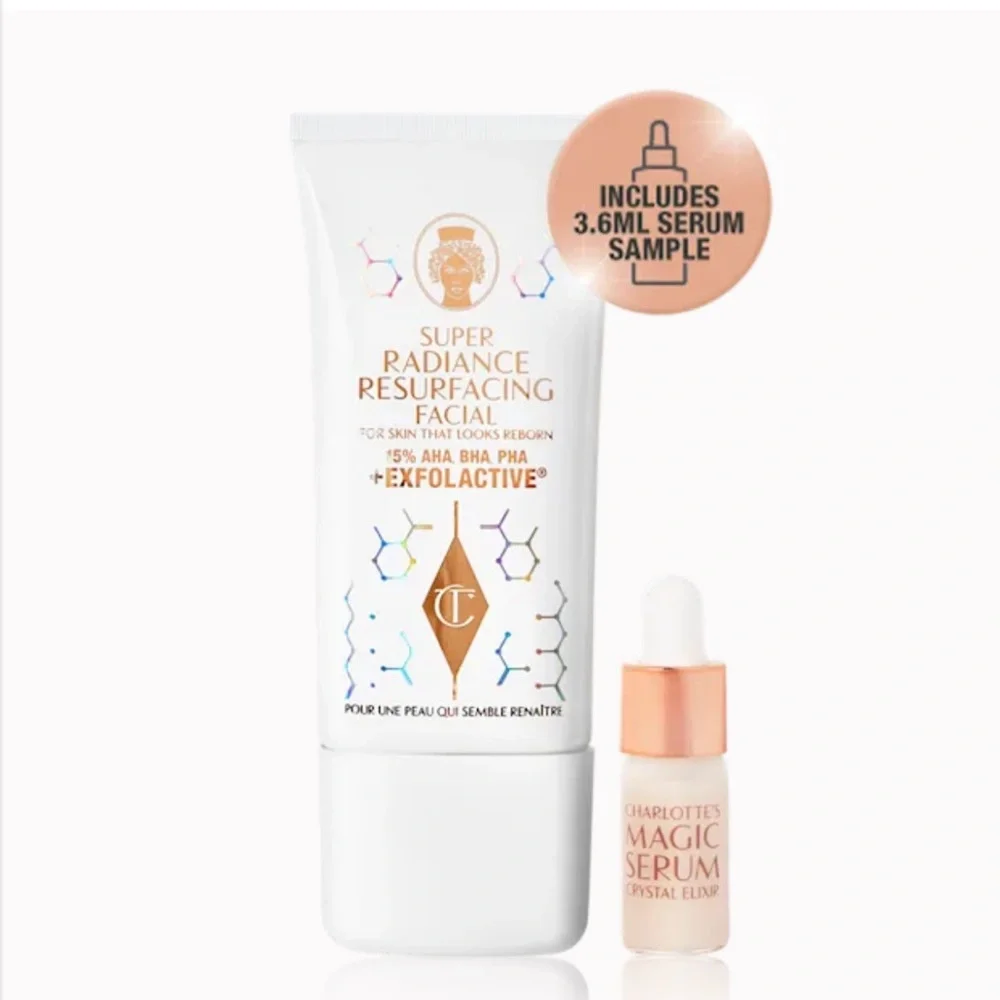 Charlotte Tilbury - SUPER RADIANCE RESURFACING FACIAL + MAGIC SERUM - NWT